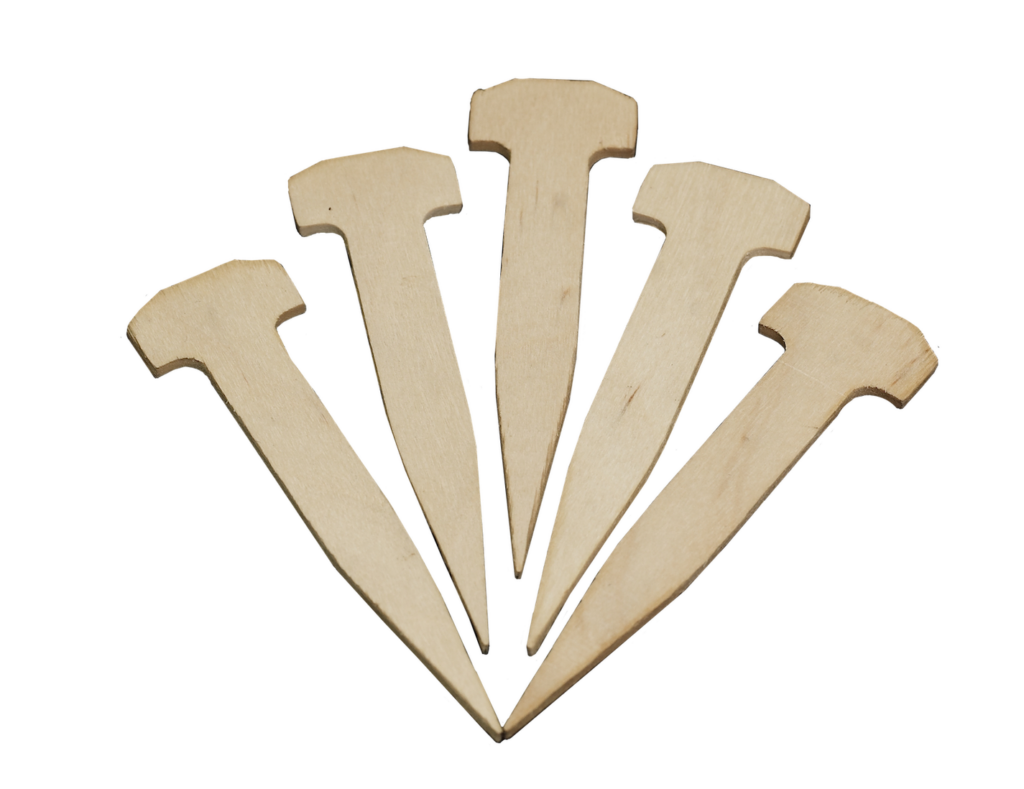 T-Stakes used for sod netting.